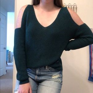Day trip cold shoulder sweater